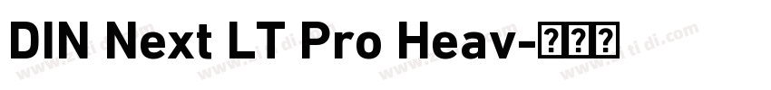 DIN Next LT Pro Heav字体转换